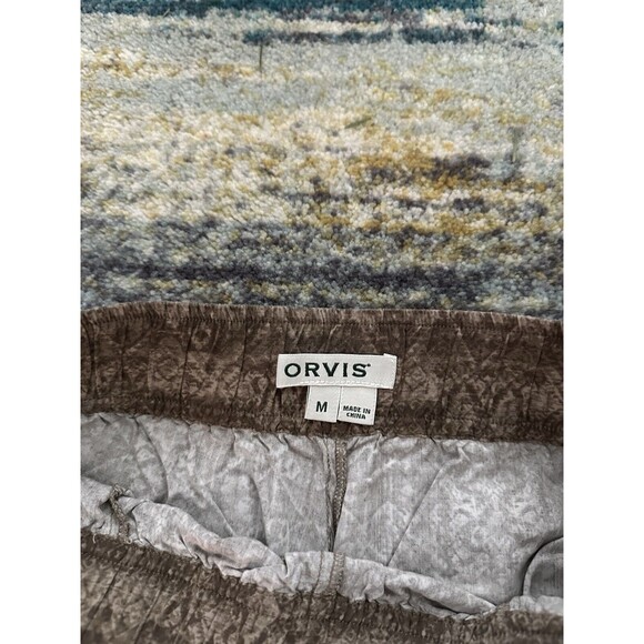 Orvis Pants Women's Pull On Elastic Waist Aztec Wide Leg Size M - Picture 2 of 10